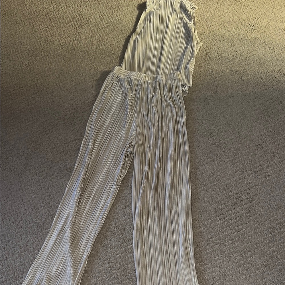 Cream two piece pants  outfit Jumpsuit
